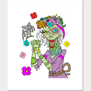 Zombie bride - Halloween Gift Posters and Art